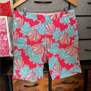 Lilly Pulitzer Avenue shorts in the "Coralina" print.